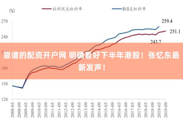 靠谱的配资开户网 明确看好下半年港股！张忆东最新发声！