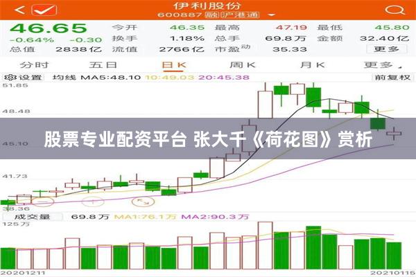 股票专业配资平台 张大千《荷花图》赏析