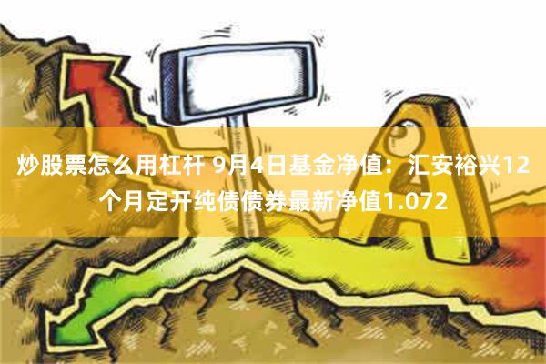 炒股票怎么用杠杆 9月4日基金净值：汇安裕兴12个月定开纯债债券最新净值1.072