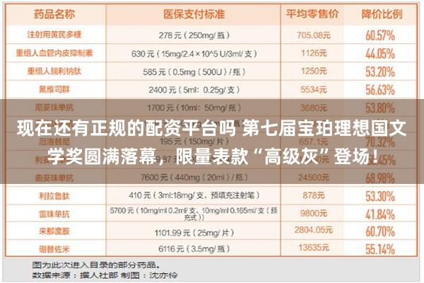 现在还有正规的配资平台吗 第七届宝珀理想国文学奖圆满落幕，限量表款“高级灰”登场！